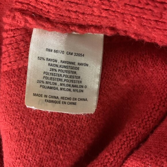 Anthropologie Moth Women's Sweater XXS Cozy Red Knit Pullover - Picture 6 of 6